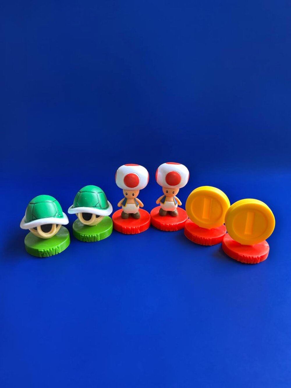 Super Mario Chess Collectors Edition 2009 Pawns Coins Toads Replacement Pieces